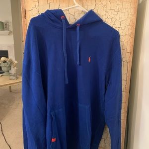 Polo Ralph Lauren Blue Performance Hoodie Size XL